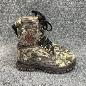 Georgia Boot Hunting Boots Boys Size 2 Brown Camo Sport Trail Thinsulate Outdoor